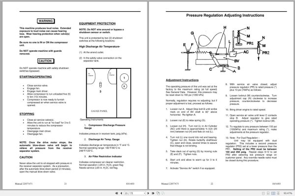 Ingersoll Rand Compressor Modules XHP1070CMH Part Manual Operation and Maintenance Manual 2013 1