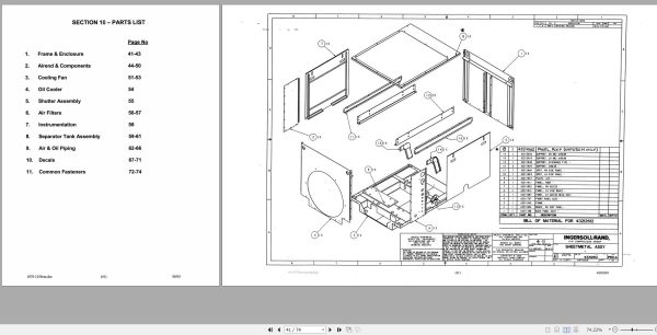 Ingersoll Rand Compressor Modules XHP1250CM Part Manual Operation and Maintenance Manual 2013 2
