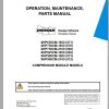 Ingersoll Rand Compressor Modules XHP750CM Part Manual Operation and Maintenance Manual 2013