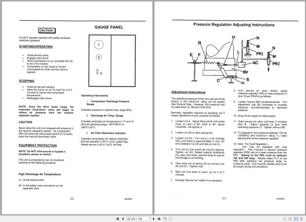 Ingersoll Rand Compressor Modules XHP750CM Part Manual Operation and Maintenance Manual 2013 2