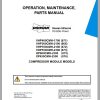 Ingersoll Rand Compressor Modules XP650CMH Part Manual Operation and Maintenance Manual 2013 1