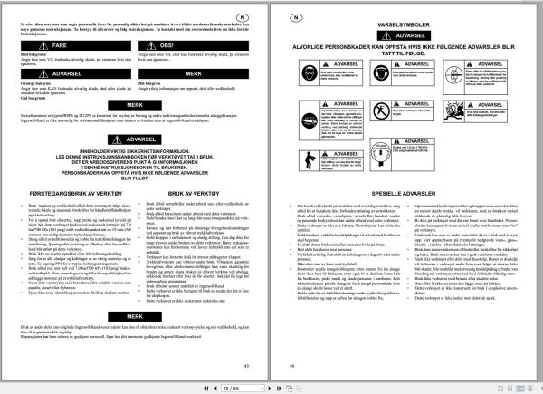 Ingersoll Rand Construction Tool IR12PS Operation and Maintenance Manual 2013 1