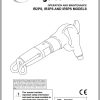 Ingersoll Rand Construction Tool IR3PS Operation and Maintenance Manual 2013