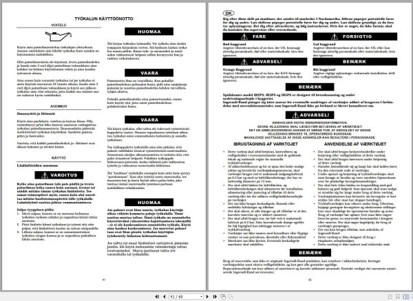 Ingersoll Rand Construction Tool IR5PS Operation and Maintenance Manual 2013 1