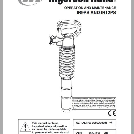 Ingersoll Rand Construction Tool IR5PS Operation and Maintenance Manual