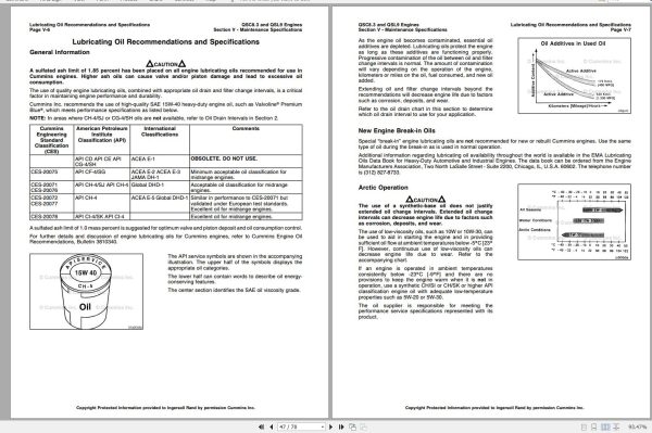 Ingersoll Rand Generator Cummins QSC8.3 and QSL9 Engine Owners Manual 2012 1