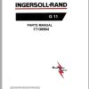 Ingersoll Rand Generator G11 Parts Manual 2013 1