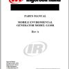 Ingersoll Rand Generator G110 Parts Manual 2013