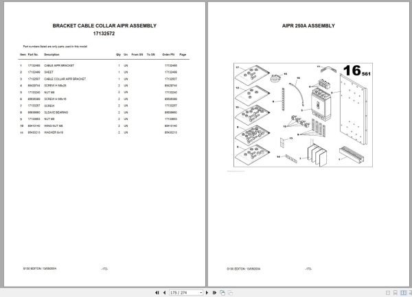 Ingersoll Rand Generator G130 Parts Manual 2017 2