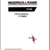 Ingersoll Rand Generator G160 Parts Manual 2013 1