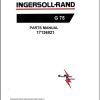 Ingersoll Rand Generator G175 Parts Manual 2013