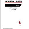 Ingersoll Rand Generator G33 Parts Manual 2013