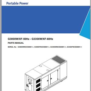 Ingersoll Rand Generator G335 Parts Manual 2017