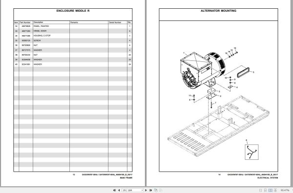 Ingersoll Rand Generator G435 Parts Manual 2017 1