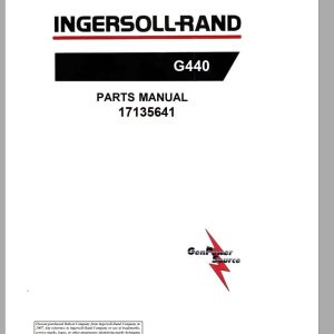 Ingersoll Rand Generator G440 Parts Manual 2013