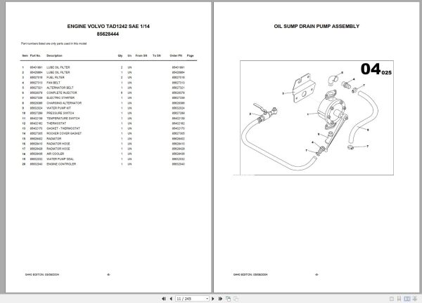 Ingersoll Rand Generator G440 Parts Manual 2013 1