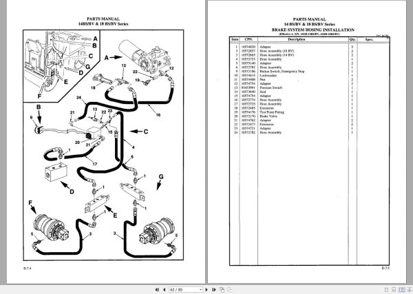 Ingersoll Rand Light Compaction 14 BS BV Series Parts Manual Operating and Maintenance Manual 2013 1