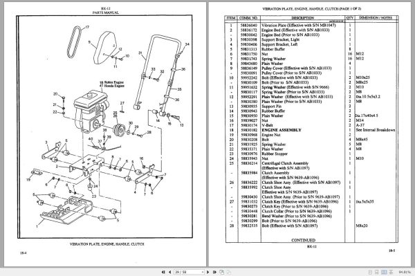 Ingersoll Rand Light Compaction BX 12 Operating Maintenance Manual 2012 1