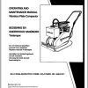 Ingersoll Rand Light Compaction BX 6 Parts Manual Operating and Maintenance Manual 2013