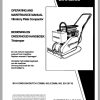 Ingersoll Rand Light Compaction BX 8 Parts Manual Operating and Maintenance Manual 2012
