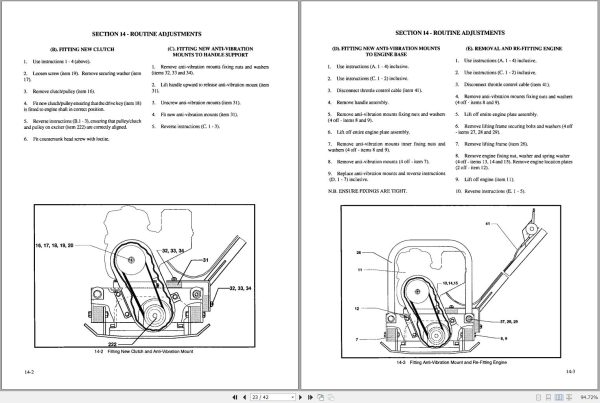 Ingersoll Rand Light Compaction CXR 9 Parts Manual Operating and Maintenance Manual 2012 1 1