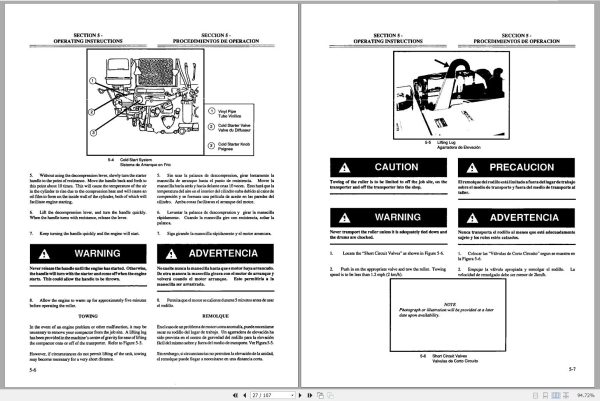 Ingersoll Rand Light Compaction DX 60 Operating Maintenance Manual 2012 1