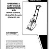 Ingersoll Rand Light Compaction HX30 Parts Manual Operating and Maintenance Manual 2013
