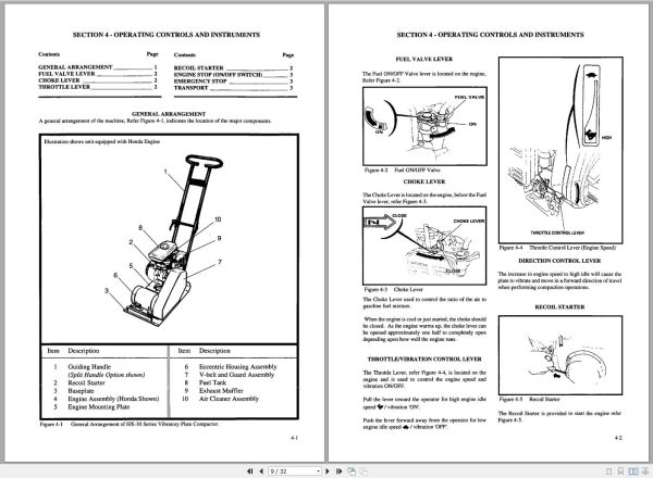 Ingersoll Rand Light Compaction HX30 Parts Manual Operating and Maintenance Manual 2013 1