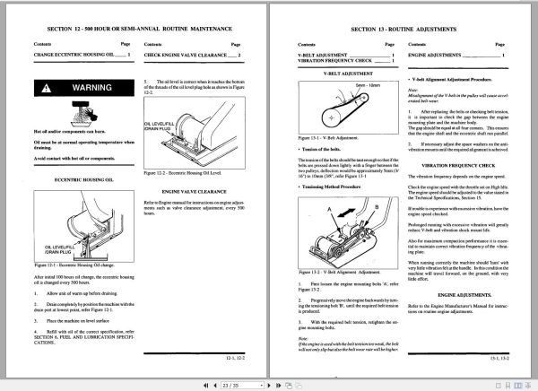 Ingersoll Rand Light Compaction HX35 Parts Manual Operating and Maintenance Manual 2013 1