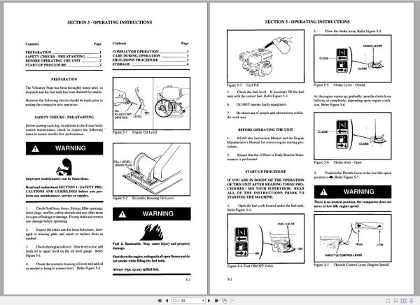 Ingersoll Rand Light Compaction HX55 Parts Manual Operating and Maintenance Manual 2013 1