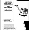 Ingersoll Rand Light Compaction HXR40 Parts Manual Operating and Maintenance Manual 2012