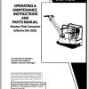 Ingersoll Rand Light Compaction HXR55 Parts Manual Operating and Maintenance Manual 2012