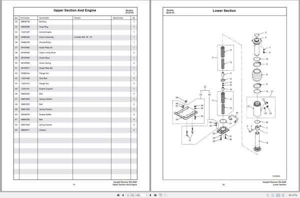 Ingersoll Rand Light Compaction RX 264H Parts Manual 2013 1