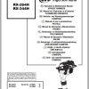 Ingersoll Rand Light Compaction RX 344H Operating Maintenance Manual 2012
