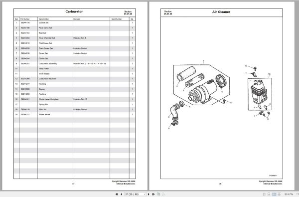 Ingersoll Rand Light Compaction RX 344H Parts Manual 2013 1