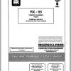 Ingersoll Rand Light Compaction RX 65 Parts Manual Operating and Maintenance Manual 2013 1