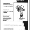 Ingersoll Rand Light Compaction RX 75 Parts Manual Operating and Maintenance Manual 2012