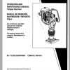 Ingersoll Rand Light Compaction RX 75 Parts Manual Operating and Maintenance Manual 2012 1