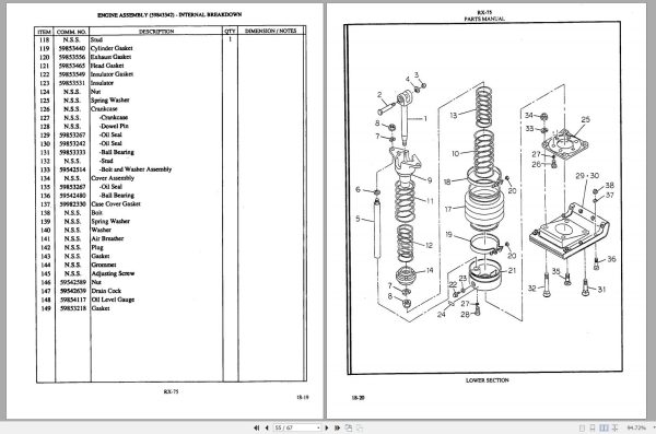 Ingersoll Rand Light Compaction RX 75 Parts Manual Operating and Maintenance Manual 2012 2