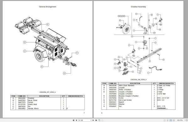 Ingersoll Rand Light Tower D56 Parts Manual 2013 1