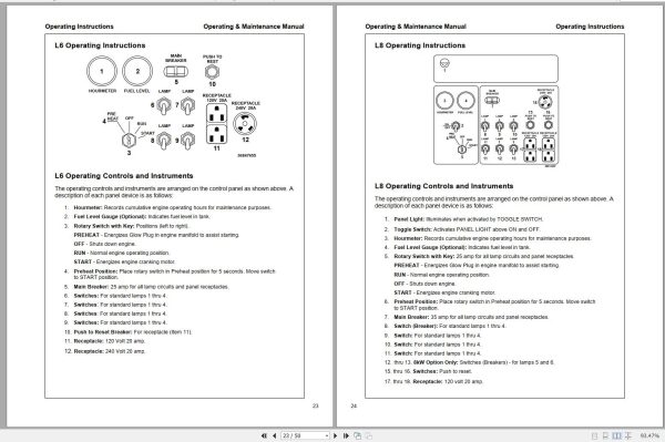 Ingersoll Rand Light Tower LSC Operation and Maintenance Manual 2015 2