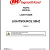 Ingersoll Rand Light Tower Lightsource 50 Hz Parts Manual Operation and Maintenance Manual 2013