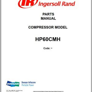 Ingersoll Rand Onboard Power HP60CMH Parts Manual 2013