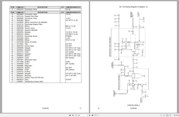 Ingersoll Rand Onboard Power PTO DRIVEN Parts Manual 2013 2