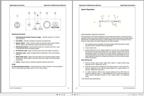 Ingersoll Rand Onboard Power VHP40RMD Operation Maintenance Manual 2012 1