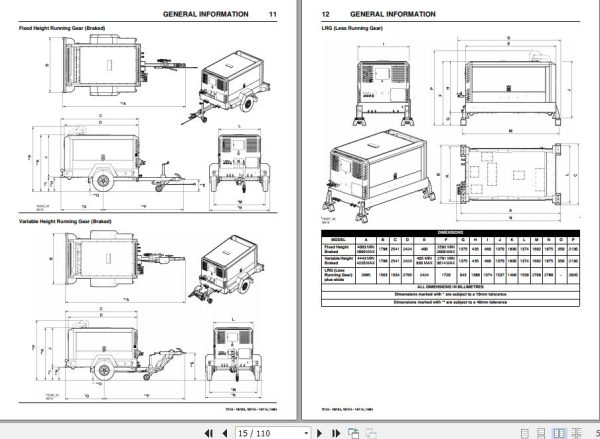 Ingersoll Rand Portable Compressor 10 104 Operation and Maintenance Manual 2019 2