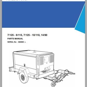 Ingersoll Rand Portable Compressor 10 110 Parts Manual 2016