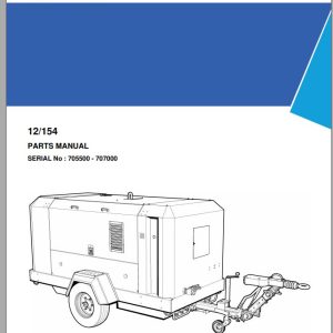 Ingersoll Rand Portable Compressor 12 154 Parts Manual 2016