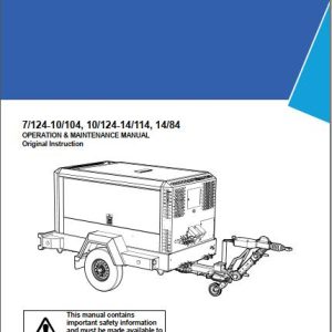 Ingersoll Rand Portable Compressor 14 84 Operation and Maintenance Manual 2018