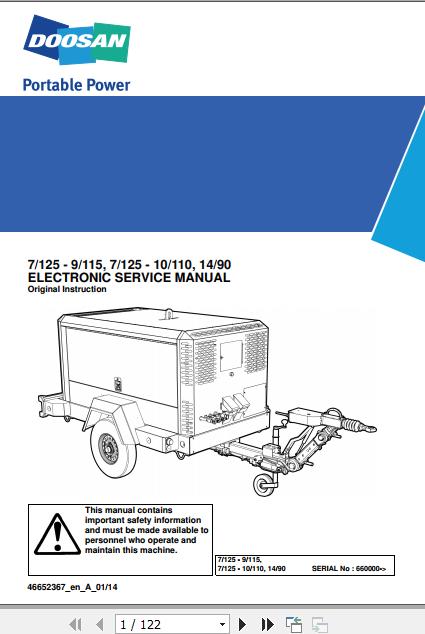 Ingersoll Rand Portable Compressor 14 90 Operation and Maintenance Manual 2016 1